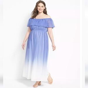 Lane Bryant Lavender Ombre Dress